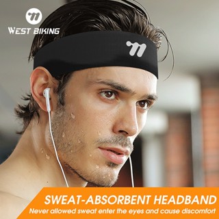 Băng đô thể thao WEST BIKING Nam thấm mồ hôi Băng đô chạy bộ Băng đô thấm mồ hôi Bao da trán tập thể dục Bóng rổ chống mồ hôi Mũ đi xe đạp nữ
