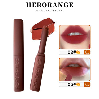  Herorange Lip Beauty Matte Velvety Fine Tube Long Wearing Hydrating Mist Son môi màu đỏ 