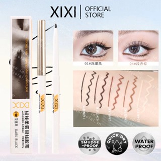 Xixi Smooth Chống Thấm Nước Bút Kẻ Mắt Gel Bút Chì Đen Nâu Mềm Mại Dễ Dàng Mặc Sắc Tố Cao Matte Bút Kẻ Mắt Lâu Dài Trang Điểm NO. D816