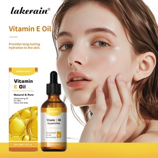 Dầu da Lakerain Vitamin E 100% Tinh chất dưỡng ẩm và thắt chặt da, giảm nếp nhăn và đốm, làm sáng tông màu da