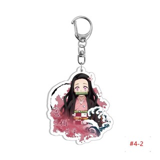 (1 cái) 58mm Anime Demon Slayer: Kimetsu No Yaiba Huy hiệu hoạt hình Kamado Tanjirou Móc khóa trang trí
