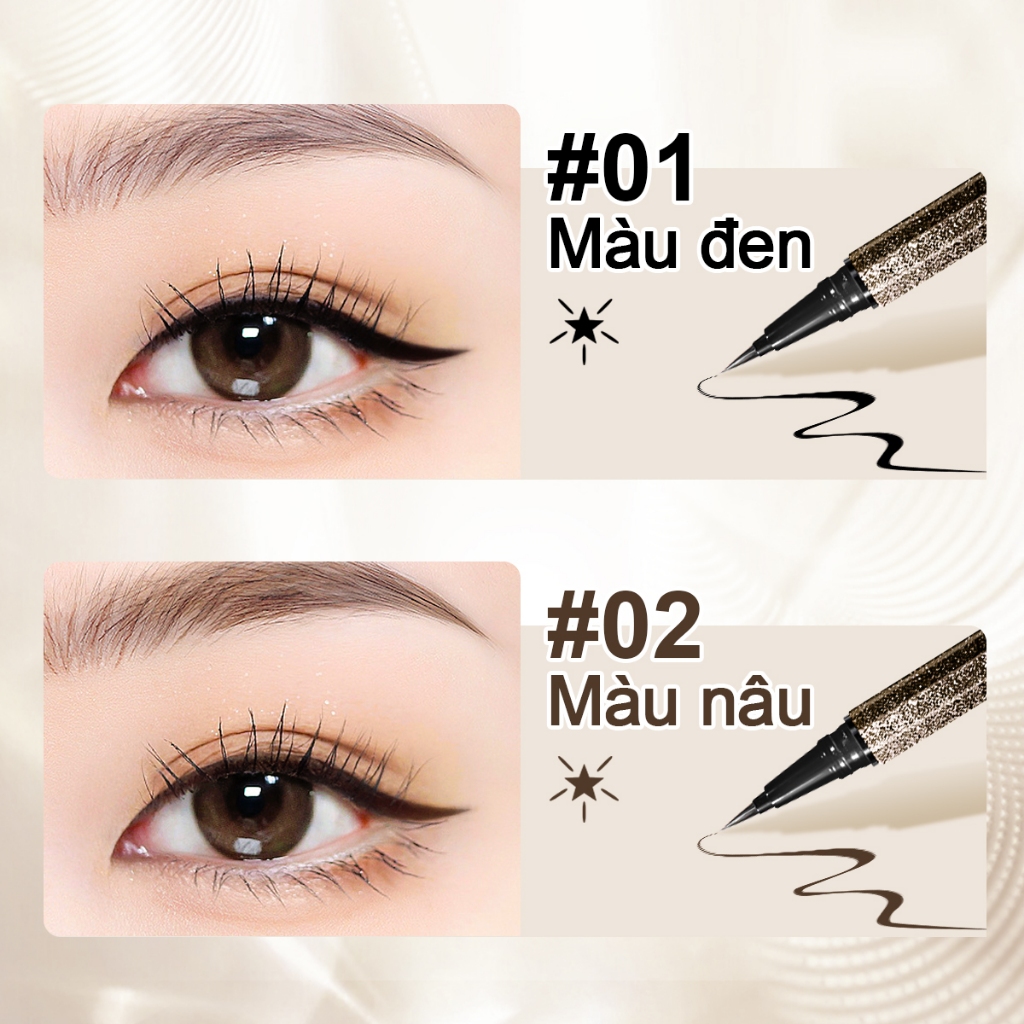 Bút Kẻ Mắt SACE LADY Dạng Lỏng Lâu Trôi Không Thấm Nước Nhanh khô Trang Diểm Mắt 0.7g