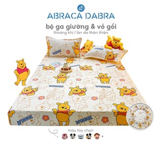 Abraca Dabra Ga trải giường chất lượng cao bằng cotton Khăn trải giường mềm trơn 0.9m 1m4 1m5 1m8