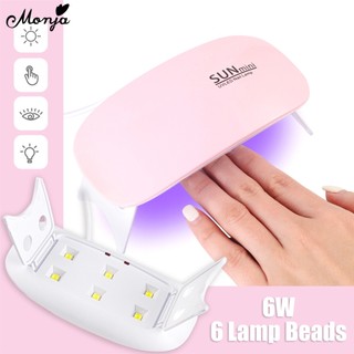 [Hàng mới về] Đèn Led Monja Sunmini 2 Sấy Khô Móng Tay 45 / 60 S Sạc Qua Usb Tiện Lợi