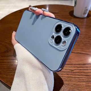 Ốp điện thoại chống vân tay mạ cạnh cho iPhone 15 14 Plus 13 12 11 Pro Max