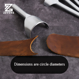 1 Da Thủ Công Nửa Tròn Cắt Đấm Dụng Cụ DIY Ví Da Dây Da Bò Đấm Bộ Leathercraft Dụng Cụ