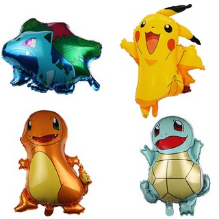 Bong bóng hình Pokemon Go lớn Bóng bay bằng nhôm Helium cho trẻ em Trang trí tiệc sinh nhật