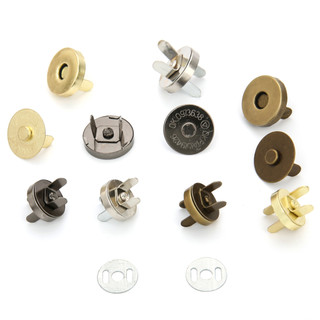 10 Bộ / túi 14 / 18mm Nút Từ Mỏng Túi Nam Châm Tự Động Hấp Phụ Khóa Nút Kim Loại Snaps Nút Ví