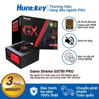 Nguồn máy tính Huntkey GX-PRO Series GX750 Pro(750W) GX650 Pro(650W) 80 PLUS BRONZE- Máy tính gia đình / thể thao điện tử PSU Gaming PC Power -với cáp AC- Hàng Chính Hãng - Bảo hành 3 năm