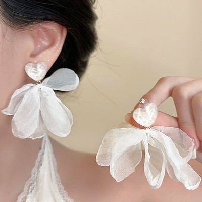 Pinkdudu Tình Yêu Ngọt Ngào Hoa Bông Tai Thời Trang Nhẹ Nhàng Ngày Lễ Cánh Hoa Bông Tai Trang Sức Quà Tặng Cho Nữ PD1954