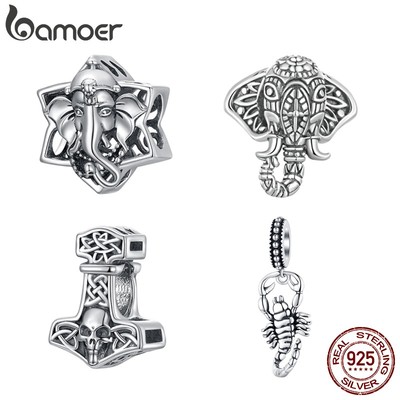 Mặt vòng cổ BAMOER bạc 925 hình động vật