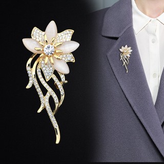 Trâm cài hoa lan đính kim cương cổ điển Palace cá tính nữ tính với pin mắt mèo Bauhinia corsage