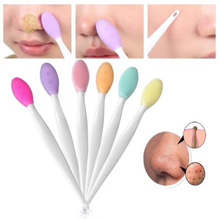 ✨✨Cọ Mụn ĐẦU ĐEN Silicon Mềm Cầm Tay Tẩy Tế Bào Chết Loại Bỏ Mụn Đầu Đen Cho Da