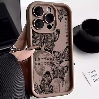 ốp lưng Infinix Note 40 4G Note 40 Pro 4G 5G Note 40 Pro Plus Zero 30 4G Note 11 Note 12 G88 Note 12i 2022 Silicone phong cách cổ bướm trường hợp điện thoại