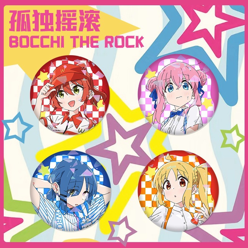 Bocchi The Rock Anime Gotou Hitori Ijichi Nijika Yamada Ryo Kita Ikyuo Huy Hiệu Nút Cài Áo Bộ Sưu Tậ