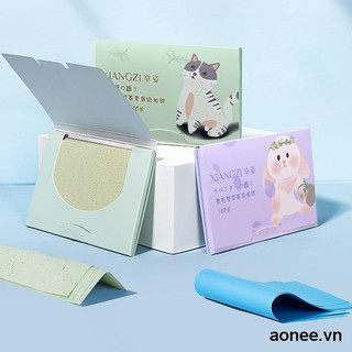 ✨✨Bộ 100 Tờ Giấy Thấm Dầu Vệ Sinh Dầu Nhờn Thừa Trên Da Mặt