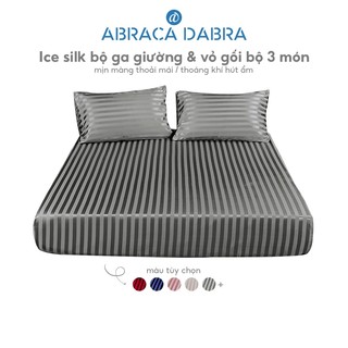 Set tấm ga trải giường và vỏ gối ABRACA DABRA lụa satin đầy đủ kích thước tùy chọn 1m 1m4 1m6 1m8 2m