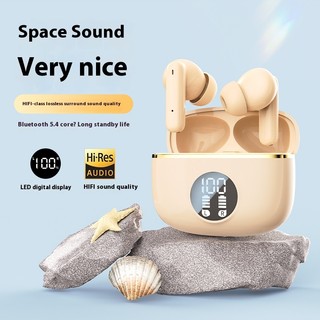 Tzuzl TWS Tai nghe không dây Bluetooth 5.3 Tai nghe chơi game thể thao Tai nghe giảm tiếng ồn Tai nghe Bass