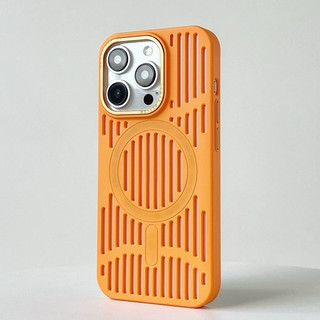 【Ultra-thin Pc hard case/Cooling/Orange】Ốp lưng compatible for iphone 12 13 14 15 pro max case
