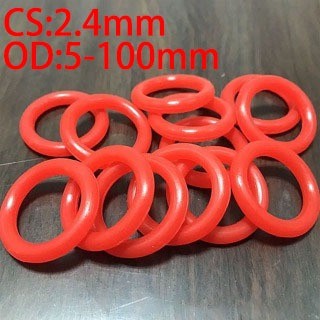  Vòng đệm màu đỏ VQM OD5 ~ 100mm * CS2.4mm