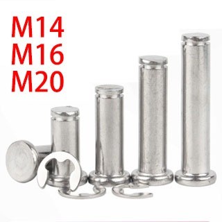 Chân có rãnh bằng thép không gỉ M14 / M16M / 20 304, chốt tròn, chốt có rãnh, chốt chốt chốt, chốt giữ phù hợp