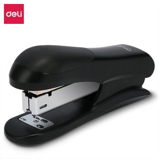 0105 stapler đồ dùng học tập màu đen trung bình stapler với 1000 chiếc staples cho 24 / 6 26 / 6 staple độ dày 20 trang