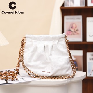 COVERAL KLORS Túi kim cương sang trọng nhẹ Túi đeo vai xếp ly thời trang CK24302