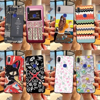 Dành Cho Vivo V11 V11i Ốp Lưng Mới 2023 Thiết Kế Họa Tiết Matte Jelly Đen Silicon Ốp lưng Mềm Cho VivoV11 V 11i Vỏ