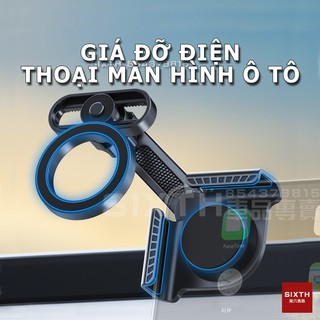  giá đỡ điện thoại trên ô tô xoay 360 giá đỡ điện thoại trên ô tô nam châm Giá Đỡ Điện Thoại Gắn Màn Hình Xe Hơi magsafe tesla Toyota Honda 