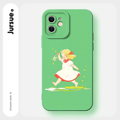 Ốp lưng JURSUE mềm chống bẩn hoạt hình dễ thương đẹp ngộ nghĩnh cho iPhone 17 16 15 14 13 12 11 Pro Max SE 2020 X XR XS 8 7 Plus kute Y5290Q