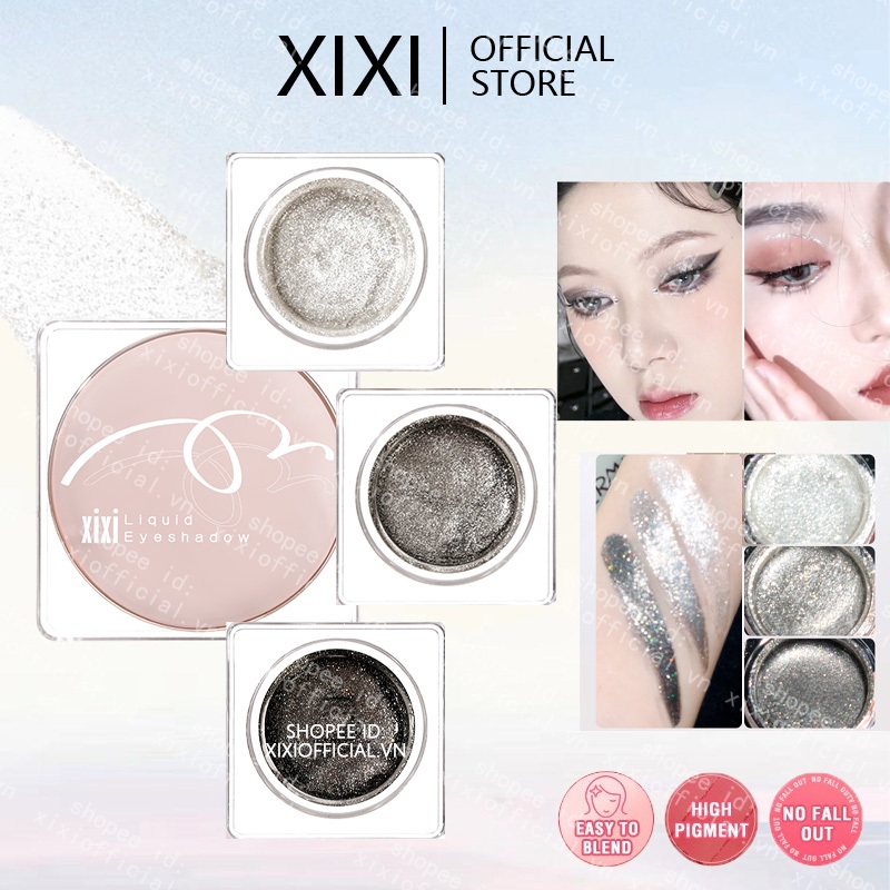 Xixi Mắt Gel Bảng Kim Cương Lấp Lánh Đổi Màu Highlighter Chống Thấm Nước Lâu Dài Mặt Mắt Trang Điểm