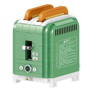 Retro Máy Làm Bánh Mì Khối Xây Dựng Lắp Ráp Hạt Nhỏ Mô Hình Giáo Dục Trên 6 Tuổi Bé Trai Bé Gái Đồ Chơi Ngày 6