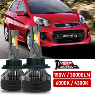 Bóng đèn cos / pha LED TUFFOO 2 CÁI cho Kia Morning Si buổi sáng [Mẫu máy chiếu] H7 Chùm thấp cao - Trắng 6000K / Trắng ấm 4300K