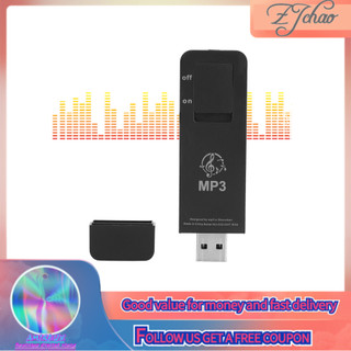 Máy nghe nhạc Amieu mini mp3 hỗ trợ thẻ nhớ TF 32GB hình chữ U nhỏ gọn màu đen kèm tai
