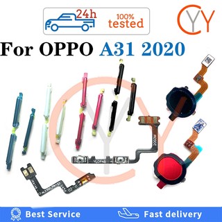 Dành cho oppo a31 2020 trở lại nút home máy quét vân tay cảm biến trở lại phím âm lượng nút công tắc nguồn bật tắt nút mềm cáp