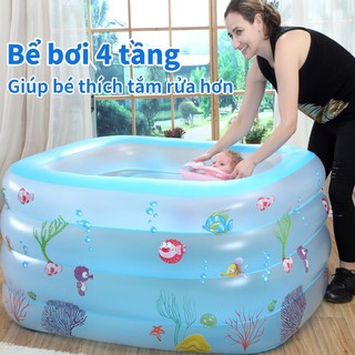 Hồ bơi cho bé phao bơi cho bé 1 tuổi bể bơi cho bé bể bơi trẻ em 4 tầng