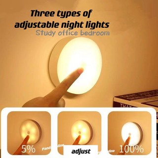 Nút trực tuyến Panda Đèn ngủ LED có thể sạc lại, thời lượng pin cực dài, có thể mang theo bên bạn