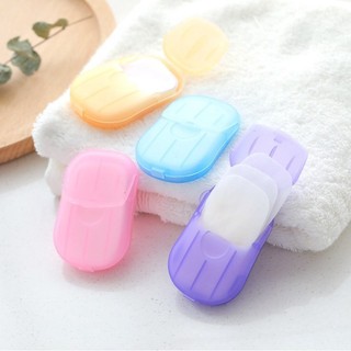 ✨✨Hộp 20 miếng Xà phòng giấy mini du lịch tiện dụng