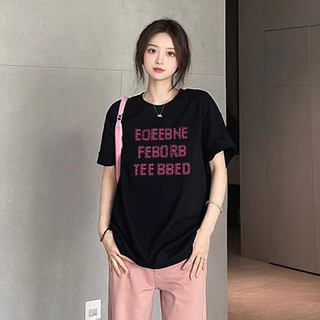 HIIXIIVI Mới 100% cotton Phong Cách Hàn Quốc Thời Trang Hàng Sẵn Có Nữ Mùa Hè Tay Ngắn Áo Quần Áo Cổ Tròn Tee Áo