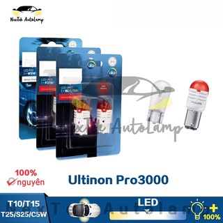For philips led ultinon pro3000 t10 t15 t20 s25 c5w 6000k đèn pha màu đỏ và trắng