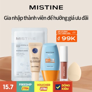 [Bộ COMBO HOT] Vết bẩn môi trung bình Mistine * 1 + Kem nền 5g + Mặt nạ * 1 + 24 Phiên bản Mũ vàng 7ml + Trứng làm đẹp * 1