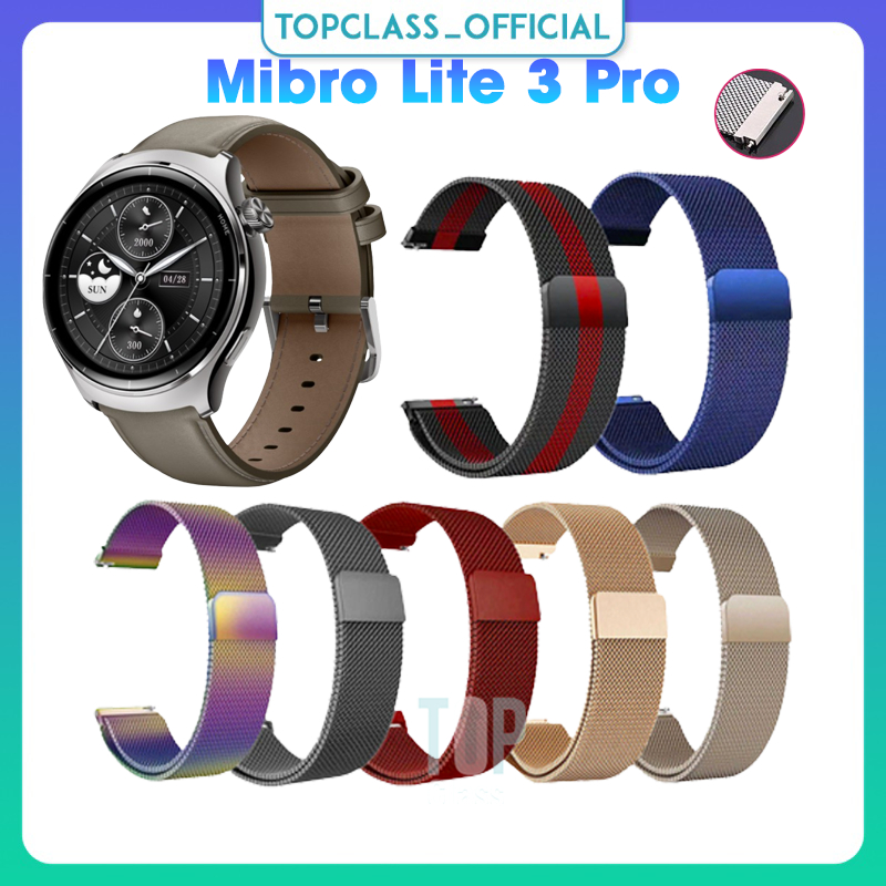 Dây đeo kim loại từ tính thay thế cho đồng hồ thông minh Mibro Lite 3 Pro Lite3 Pro