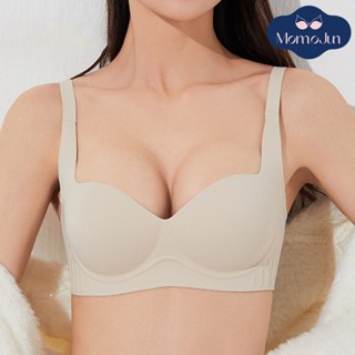 Momo Thời Trang Không ràng buộc  Không Khung Chống đẩy Quần Lót Thoải Mái Liền Mạch Cố Định Áo Ngực Gợi Cảm Nữ