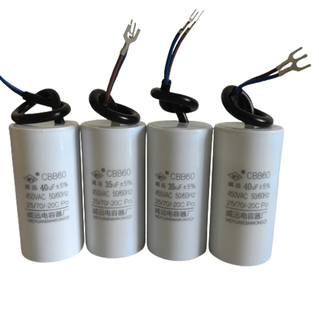 Cbb60 450V 35UF 40UF Máy Giặt Tụ Điện Tủ Lạnh Kapasitor Máy Bơm Nước Động Cơ