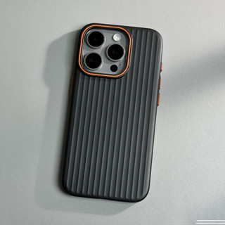 【 Ốp lưng cứng Pc siêu mỏng / mờ / sọc sóng / đen 】 tương thích với ốp lưng iphone 12 13 14 15 16 pro max