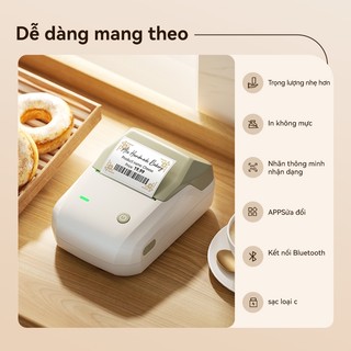 Niimbot B1/B1Pro Máy in nhãn  Baking Label Printer Bluetooth thông minh di động Máy tạo nhãn không cần mực