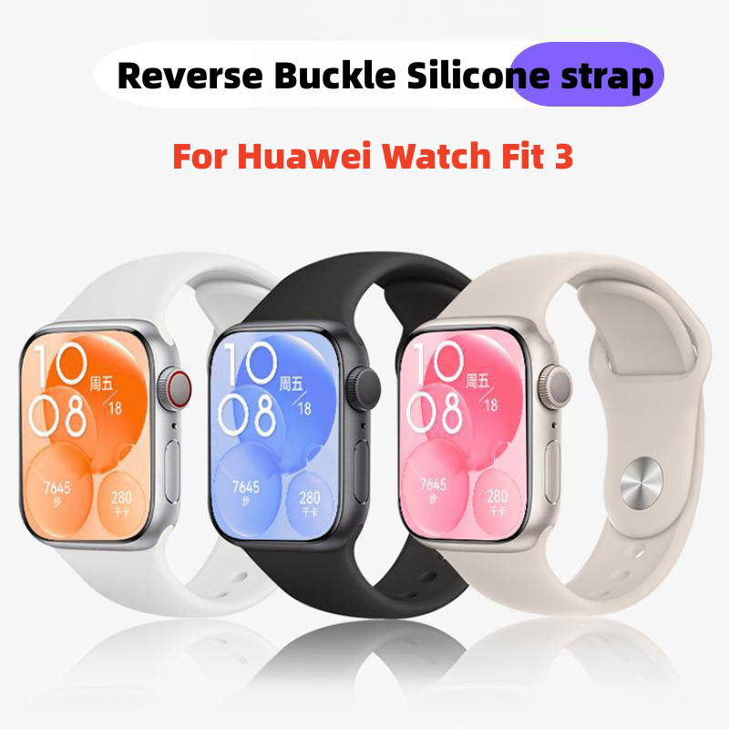 Dây đeo silicon mềm cho Huawei watch Fit 3 / Fit 4 / Fit 4 pro Vòng đeo tay cho Huawei watch fit3 Dâ