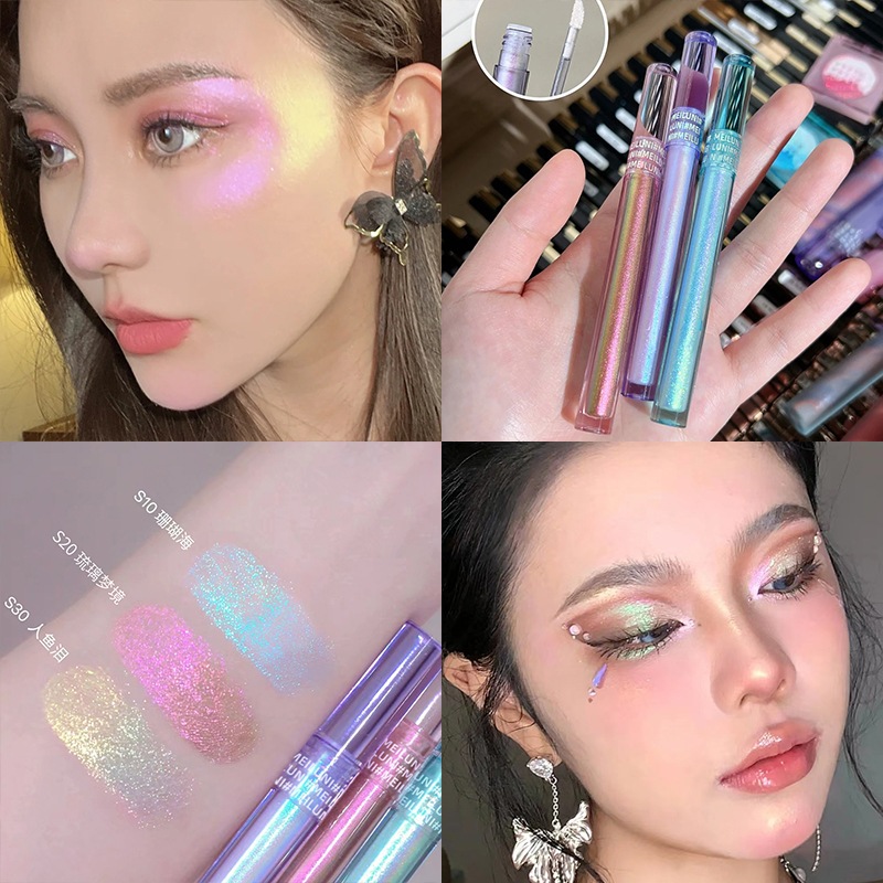 Meiluni Liquid Eye Shadow Pearl Shine Powder Brightening Lying Silkworm Fine Shine Super Shine Highl