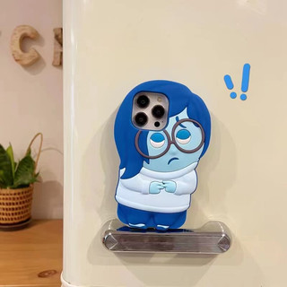Disney Disney Hoạt Hình Ba Chiều Lo Lắng iPhone15 14 13 12 11 Pro MAX Ốp Điện Thoại Nhân Vật Hoạt Hình Silicon Bao Gồm Tất Cả Vỏ Mềm