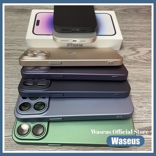 Ốp điện thoại cứng mờ siêu mỏng cho iPhone 15 Pro Max 14 Pro Max 13 Pro Max 12 Pro Max Vỏ cao cấp có màng bảo vệ ống kính